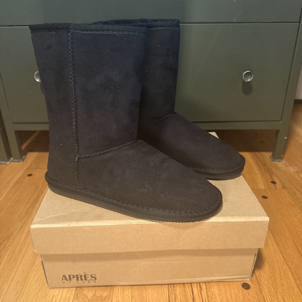 NEW Apres By Lamo Stephanie Women's Wide-Width Fur Ankle Boots Sz 8